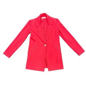 Amina Rubinacci Coral Knit Blazer | Made in Italy | Size 38 (US S)